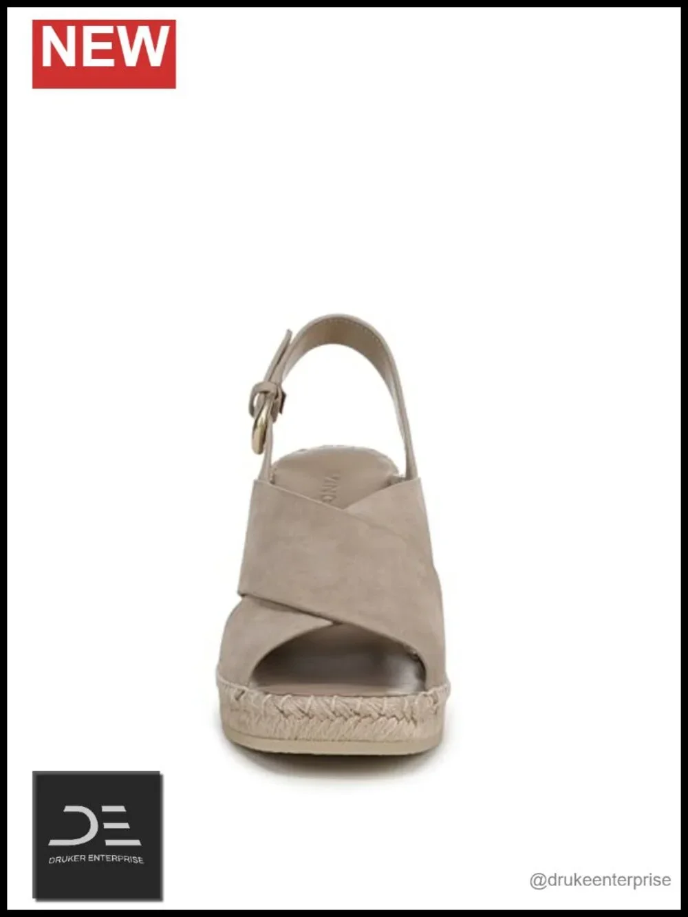 Women's Woven Leather Strappy Wedge Sandals Open Toe